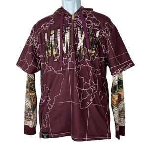 SWITCH REMARKABLE MEN HOODIE JACKET PURPLE SZ L